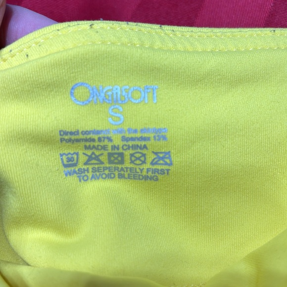 Yellow gym tights - Picture 2 of 3